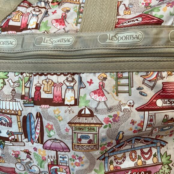 LeSportsac Hawaii Guam Limited Edition Duffle Weekender Bag Tropical - Picture 2 of 8